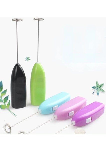 Mavi Elektrikli Kahve Blender Süt Köpürtücü El Yumurta Çırpıcı Süt Çırpıcı Elektrikli Karıştırıcı Mini Mutfak Alet Kahve Mikser (Yurt Dışından)