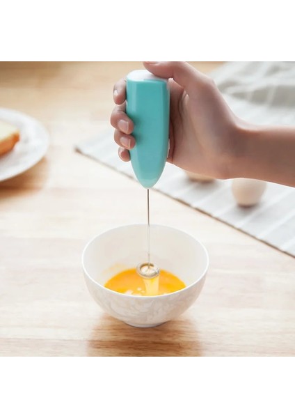 Mavi Elektrikli Kahve Blender Süt Köpürtücü El Yumurta Çırpıcı Süt Çırpıcı Elektrikli Karıştırıcı Mini Mutfak Alet Kahve Mikser (Yurt Dışından)