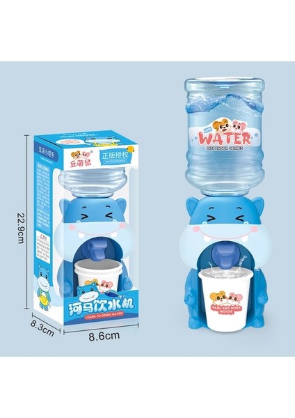 Büyük-Hippo Mini Su Sebili Sevimli Bebek Oyuncak Içme Suyu Soğutucu Gerçekçi Çocuk Karikatür Simülasyon Cihazı Çocuk Ev Dekor Süsleme Için (Yurt Dışından)
