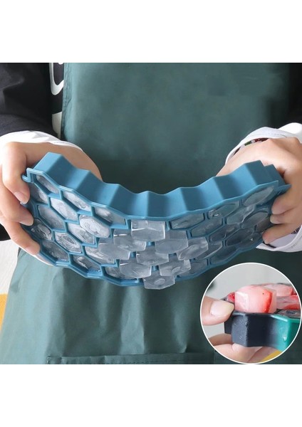 Küçük Turuncu 37 Girds Küp Yapımcısı Silikonlar Buz Kalıbı Petek Buz Küpü Tepsi Magnum Silikon Kalıp Viski Kokteyli Için Gıda Sınıfı Kalıp Formları (Yurt Dışından) fırsatları