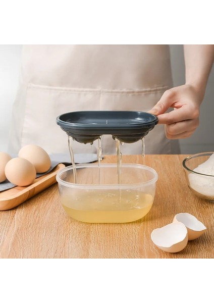 Mavi Plastik Yumurta Ayırıcı Beyaz Sarısı Eleme Ev Mutfak Şef Yemek Pişirme Gadget Mutfak Yumurta Araçları Yumurta Beyaz Ayırıcı (Yurt Dışından)