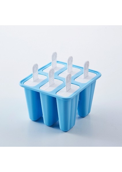 B 3 Yaratıcı Buz Kutusu Silikon Dondurma Kalıp Yeniden Kullanılabilir Dıy Popsicle Kalıp 4 Izgaralar 6 Izgaralar Dondurma Popsicle Kutusu Mutfak Aksesuarları (Yurt Dışından)