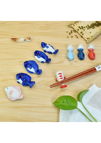 K Japon Sevimli Çubuk Tutucu Seramik Sofra Balina Yunus Japon Balığı Çubuk Dinlenme Ev Masa Dekorasyon Mutfak Dinlenme Rafı (Yurt Dışından) modelleri