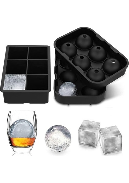 Gül 6 Izgaraları Buz Küpü Makinesi Kalıp Büyük Buz Tepsisi Kalıp Küpleri Gıda Sınıfı Silikon Buz Küpü Bpa Ücretsiz Kare Tepsi Kalıp Diy Mutfak Bar Buz Araçları (Yurt Dışından) modelleri