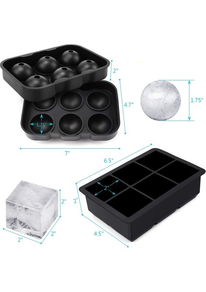 Gül 6 Izgaraları Buz Küpü Makinesi Kalıp Büyük Buz Tepsisi Kalıp Küpleri Gıda Sınıfı Silikon Buz Küpü Bpa Ücretsiz Kare Tepsi Kalıp Diy Mutfak Bar Buz Araçları (Yurt Dışından) fırsatları