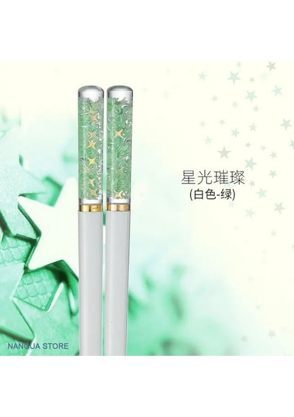 1 ÇIFT-LVSE-24CM 1 Çift Parlak Yıldız High-End Yemek Çubukları 24CM Gıda Sınıfı Plastik Pet Yüksek Sıcaklığa Dayanıklı Kaymaz Gıda Çubuğu Neme Dayanıklı (Yurt Dışından)