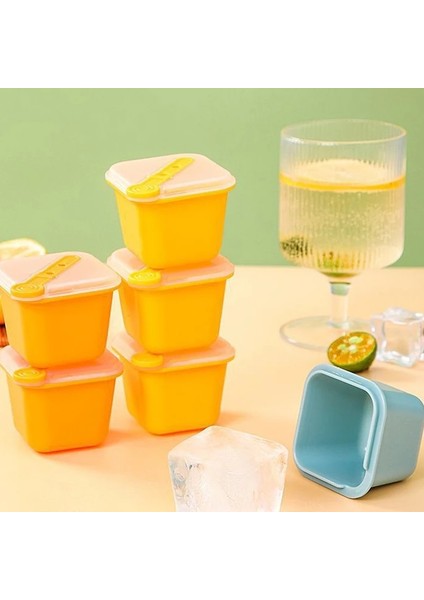 Sarı Mini Buz Küpleri Kalıp Gıda Sınıfı Silikon Buz Kalıbı Dondurma Kalıpları Dondurma Çubuğu Diy Jöle Puding Kalıp Yaz Içecek Makinesi (Yurt Dışından) fırsatları