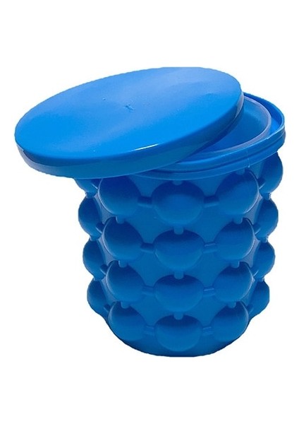 No.1 Taşınabilir 2 In 1 Büyük Silikon Buz Kovası Kalıp Kapaklı Yerden Tasarruf Sağlayan Küp Yapımcısı Araçları Mutfak Parti Için Barware (Yurt Dışından) indirimleri