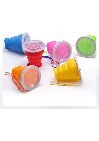 Gri Katlanır Bardak Bpa Ücretsız Gıda Sınıfı Su Bardağı Seyahat Silikon Geri Çekilebilir Renkli Taşınabilir Açık Kahve Handcup (Yurt Dışından)
