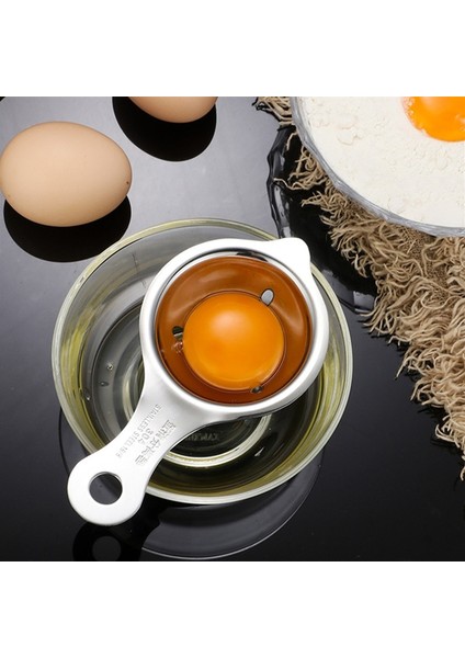 Simli Paslanmaz Çelik Yumurta Beyaz Sarısı Ayırıcı Aracı Pişirme Aksesuarları Mutfak Aracı Yumurta Bölücü Pişirme Pişirme El Yumurta Gadget (Yurt Dışından) modelleri
