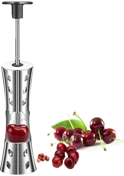Kırmızı Zeytin Kiraz Pitters Tart Aracı 304 Paslanmaz Çelik Meyve Tohumu Otomatik Geri Tepme Basın Tipi Çok Fonksiyonlu Mutfak Gadge Kaldırmak (Yurt Dışından) fiyatları