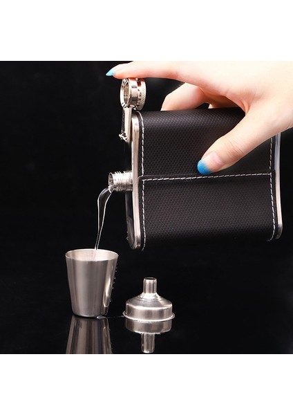 C 7oz Cep Şişesi Paslanmaz Çelik Seyahat Flagon Şarap Viski Potu Likör Şişesi (Yurt Dışından) fırsatları