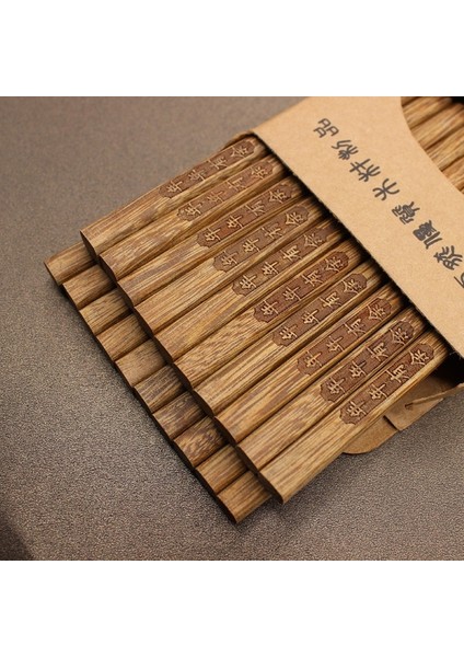 10PAIRS-A-A 5/10PAIRS Doğal Kestane Ahşap Çubuklarını Seti Japon Tarzı Suşi El Yapımı Ahşap Çubuk Değeri Hediye Hashi Chopstick Suşi (Yurt Dışından)