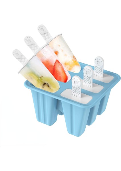 Pembe Popsicle Kalıpları 6 Parça Silikon Buz Pop Kalıpları Bpa Ücretsiz Popsicle Kalıp Yeniden Kullanılabilir Kolay Bırakılan Buz Pop Yapmak (Yurt Dışından) fiyatları