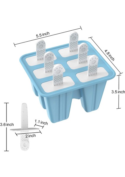 Pembe Popsicle Kalıpları 6 Parça Silikon Buz Pop Kalıpları Bpa Ücretsiz Popsicle Kalıp Yeniden Kullanılabilir Kolay Bırakılan Buz Pop Yapmak (Yurt Dışından) modelleri