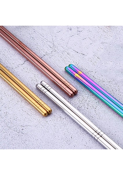 Altın 2 Çift Yeniden Kullanılabilir Kaymaz Suşi Çubuklarını Set 304 Paslanmaz Çelik Bulaşık Makinesinde Yıkanabilir Japon Gıda Çin Kore Metal Çubuklarını (Yurt Dışından) fiyatları