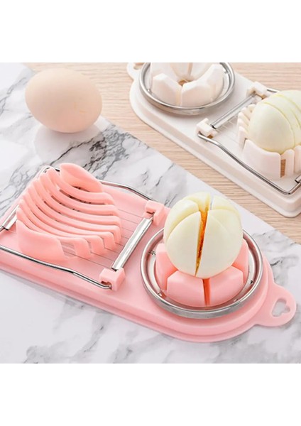 Gül Kırmızı Yumurta Kesici Yumurta Dilimleme Kesici Seti 3'ü 1 Arada Haşlanmış Yumurta Doğrayıcı, Ayrılabilir Kesme Teli Gıda Sınıfı Bpa Ücretsiz Mutfak Malzemeleri Yumurta (Yurt Dışından) fiyatları