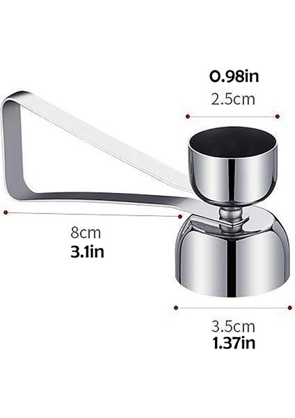 Çift Kafa Paslanmaz Çelik Yumurta Açacağı Çift Kafa Yaratıcı Gadget Mutfak Mutfak Aksesuarları Ev Tek ve Çift Kafa Kabuk Açacağı (Yurt Dışından)
