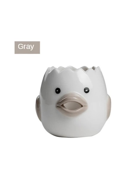 Gri Yaratıcı Karikatür Kip Eigeel Beyaz Ayırıcı Keramiek Keramische Karikatür Kuiken Ei Ayırıcı Eetkamer Koken Keuken Gadget (Yurt Dışından) fiyatları