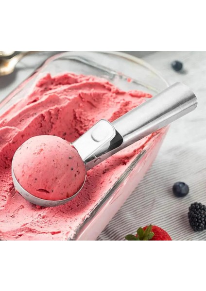 L Paslanmaz Çelik Çift Amaçlı Kepçe Çok Fonksiyonlu Dondurma Kaşık Meyve Karpuz Kaşık Topu Kepçe Ev Dondurma Araçları (Yurt Dışından) fiyatları