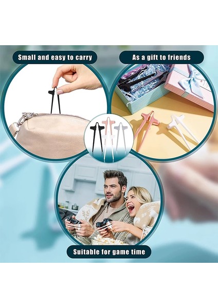 4 Adet-Set 4 Adet Parmak Çubuklarını Oyun Oyuncu Aperatif Çubuk Tutucu Plastik Oyun Parmak Setleri Oyun Denetleyicisi Eğitim Öğrenme Çubuklarını (Yurt Dışından)