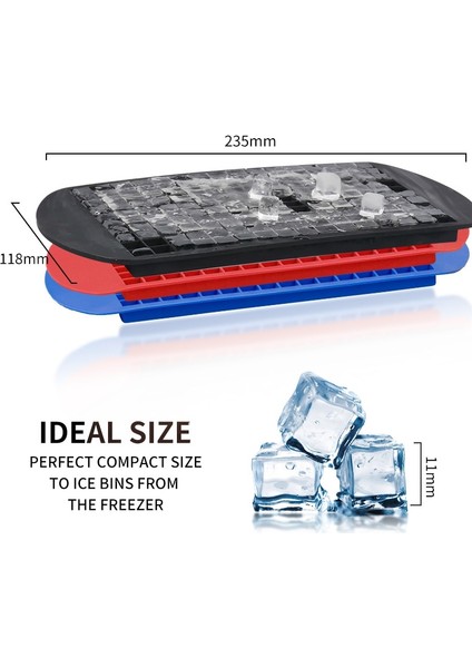 Yeşil 160 Izgara Mini Kare Silikon Buz Kalıbı Katlanabilir Buz Kalıp Buz Kek Buz Yapıcı Silikon Kalıp Buz Izgara Tepsisi Mutfak Aksesuarları (Yurt Dışından) modelleri