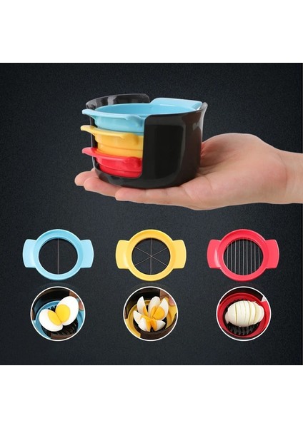 Bir Yumurta Dilimleyici 3 In 1 Kesim Yumurta Pişmiş Yumurta Kesici Ev Haşlanmış Yumurta Yaratıcı Araçlar Bento Kesim Çiçek Şekillendirici Mutfak Aksesuarları (Yurt Dışından) modelleri