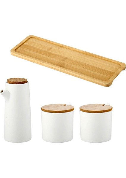 WHITE-129X16.5CM Porselen Japon Dekor Yağdanlık Sos Baharat Su Isıtıcısı Tutucu Seramik (Yurt Dışından)