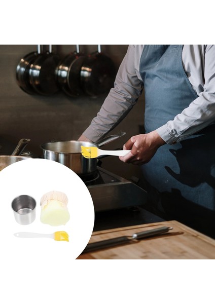 Gümüş Barbekü Aracı Setleri Tava Mutfak Tedarik Türkiye Yağ Teyelleme Fırçası Gadget Gözleme Yayma Aracı Paslanmaz Çelik (Yurt Dışından) modelleri