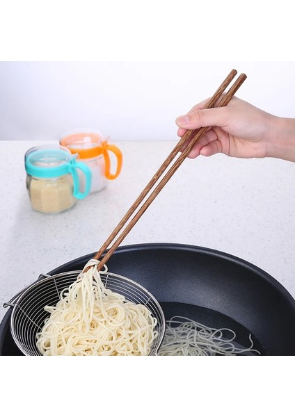 42 cm 5 Çift Uzun Çubuklarını Erişte Kızarmış Güveç Çin Tarzı Ahşap Ahşap Şehriye Pirzola Çubuğu Mutfak Reşo Çanağı Kamu Bambu Çubuklarını (Yurt Dışından)