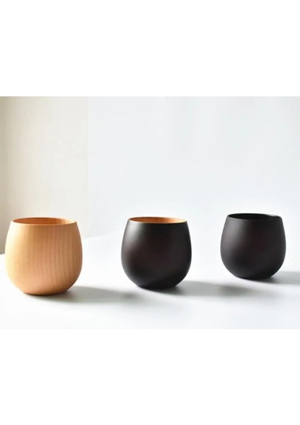 Boya Rengi 200-300ML Ahşap Bardak Büyük Göbek Çevre Dostu Hafif Taşınabilir Bira Çay Kahve Süt Su Bardağı Mutfak Bar Drinkware (Yurt Dışından)