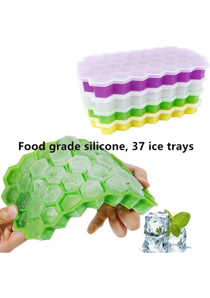 Kapaksız 37 Izgara Silikon Buz Yapım Makinesi Buz Kalıbı Buz Kalıp Mutfak Viski Kokteyl Aksesuarları Kolay Bırakılan Gıda Sınıfı Silikon (Yurt Dışından) modelleri