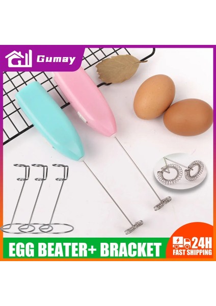Siyah Mini Elektrikli Süt Köpürtücü Blender Kablosuz Kahve Çırpma Mikser El Yumurta Çırpıcı Cappuccino Frother Mikser Mutfak Çırpma Araçları (Yurt Dışından)