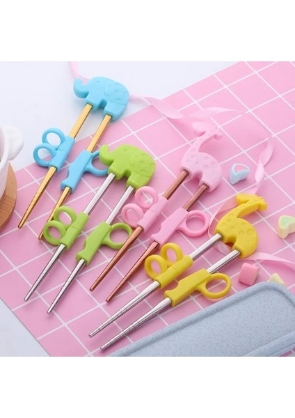 Sarı Gül Altın Yeniden Kullanılabilir Paslanmaz Çelik Çocuklar Için Sevimli Taşınabilir Yemek Çubukları Öğrenme Eğitimi Yemek Çubukları Gıda Çubukları Öğrenci Çocuk Aydınlanma (Yurt Dışından) modelleri