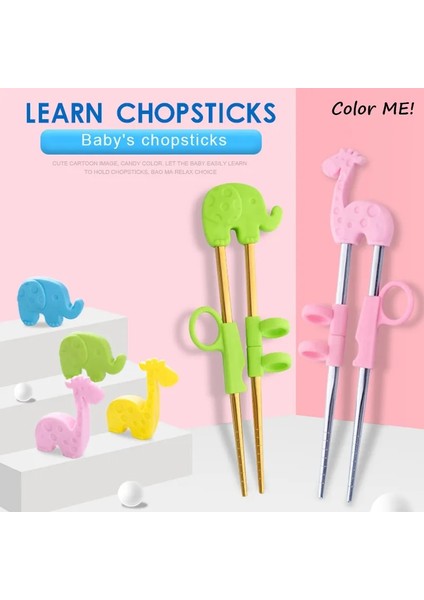 Sarı Gül Altın Yeniden Kullanılabilir Paslanmaz Çelik Çocuklar Için Sevimli Taşınabilir Yemek Çubukları Öğrenme Eğitimi Yemek Çubukları Gıda Çubukları Öğrenci Çocuk Aydınlanma (Yurt Dışından) fırsatları