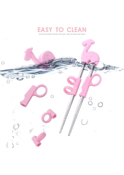 Sarı Gül Altın Yeniden Kullanılabilir Paslanmaz Çelik Çocuklar Için Sevimli Taşınabilir Yemek Çubukları Öğrenme Eğitimi Yemek Çubukları Gıda Çubukları Öğrenci Çocuk Aydınlanma (Yurt Dışından) indirimleri