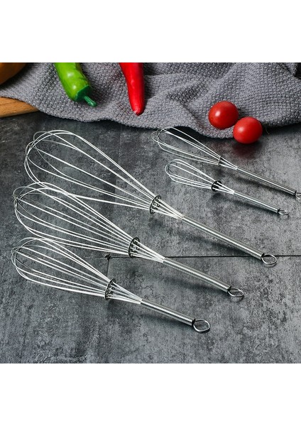 18 cm Paslanmaz Çelik Saplar Yumurta Çırpıcı Içecek Çırpma Mikser Köpürtücü Mutfak Yumurta Çırpıcı Mini Kolu Mikser Karıştırıcı Araçları (Yurt Dışından)