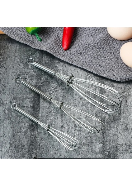 18 cm Paslanmaz Çelik Saplar Yumurta Çırpıcı Içecek Çırpma Mikser Köpürtücü Mutfak Yumurta Çırpıcı Mini Kolu Mikser Karıştırıcı Araçları (Yurt Dışından)