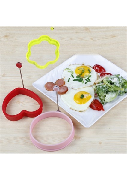 Yuvarlak Yeni Dıy Silikon Kızarmış Yumurta Gözleme Halkası Omlet Kızarmış Yumurta Yuvarlak Şekillendirici Yumurta Kalıp Pişirme Kahvaltı Kızartma Tavası Fırın Mutfak (Yurt Dışından) indirimleri