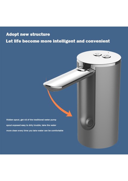 Gri B 1200MAH Otomatik Elektrikli Su Sebili Akıllı Su Pompası Taşınabilir Mini Elektrikli Galon Pompası Mutfak Için Namlulu Su Elektrikli Pompa (Yurt Dışından) indirimleri