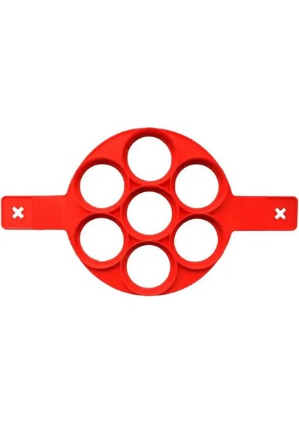 H0100-7HOLES Kızarmış Yumurta Gözleme Yapımcısı Yapışmaz Pişirme Aracı Yuvarlak Kalp Gözleme Yapımcısı Yumurta Pişirici Tava Çevirme Yumurta Kalıp Mutfak Pişirme Aksesuarları (Yurt Dışından)