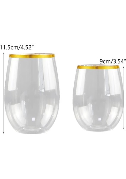 Ananas Bardağı 12 12/16OZ Kırılmaz Sapsız Plastik Şarap Şampanya Bardakları Yeniden Kullanılabilir Kırılmaz Bar Ev Düğün Için Bardak Içme (Yurt Dışından) modelleri