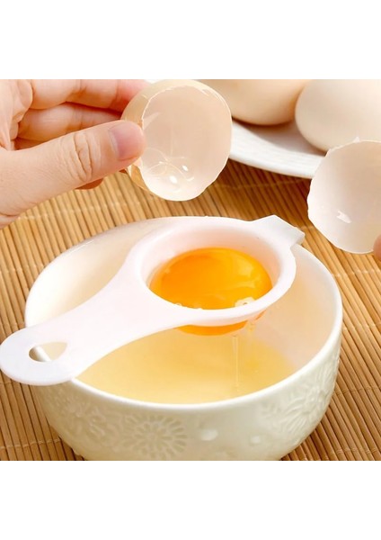5 Adet 2/5 Adet Yumurta Sarısı Ayırıcı Bölücü Beyaz Plastik Uygun Ev Yumurta Aracı Pişirme Pişirme Aracı Mutfak Aksesuarları (Yurt Dışından)
