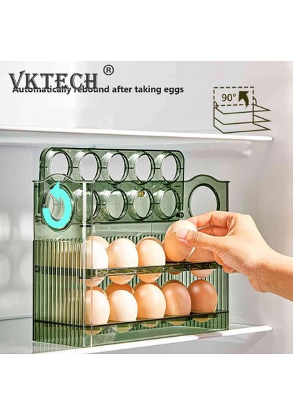 Yeşil Yumurta Saklama Kutusu Buzdolabı Organizatör Gıda Kapları Yumurta Taze Tutma Kutusu Tutucu Tepsi Dağıtıcı Mutfak Saklama Kutuları Yeni (Yurt Dışından) modelleri