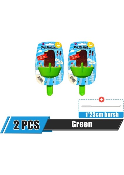 2 Adet Yeşil Yeni Damlama Geçirmez Popsicle Raf Damla Ücretsiz Buz Tutucu Hiçbir Karışıklık Ücretsiz Dondurulmuş Davranır Raf Popsicle Tutucu Çocuklar Için Saman ile Dondurma (Yurt Dışından) fiyatları