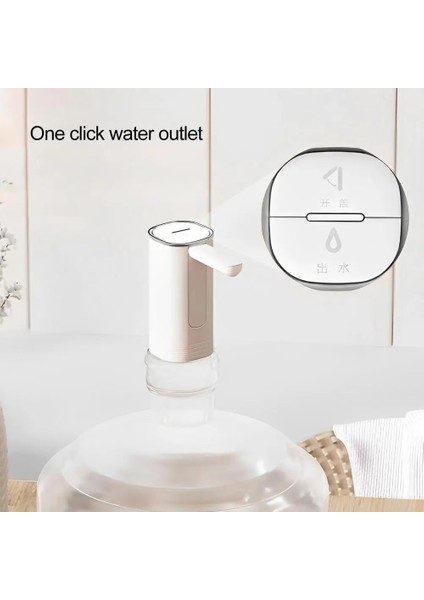 Gümüş Taşınabilir Su Pompası Su Sebili Kompakt Boyut Elektrikli Su Şişesi Pompası Ofis Için Şarj Edilebilir Düşük Gürültü Mini Dağıtıcı (Yurt Dışından) fiyatları