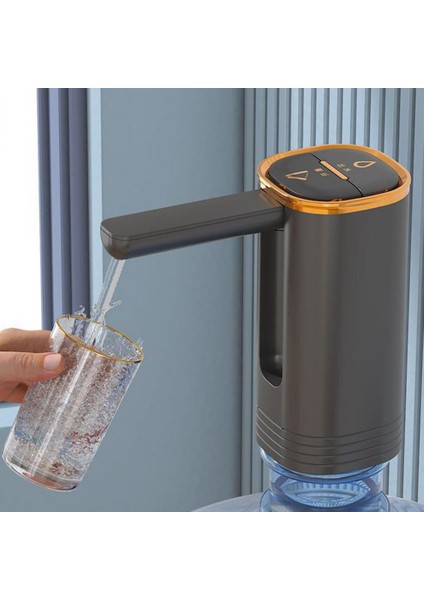 Gümüş Taşınabilir Su Pompası Su Sebili Kompakt Boyut Elektrikli Su Şişesi Pompası Ofis Için Şarj Edilebilir Düşük Gürültü Mini Dağıtıcı (Yurt Dışından) modelleri
