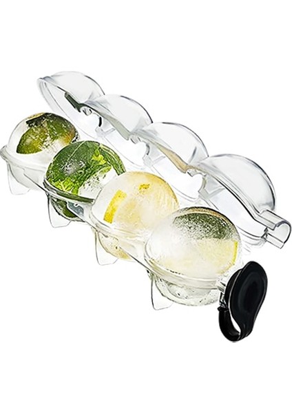 1 Adet 4 Holte Küre Viski Ijs Bal Kalıp Ronde Jöle Icecube Makinesi Mallen Diy Kokteyl Hokeyi Maken Gereedschap Voor Thuis Bar Parti (Yurt Dışından)