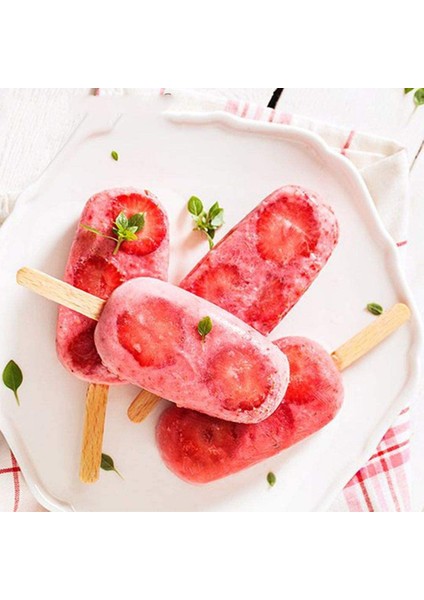 4 Hücreler Kalp 3D Dıy Silikon Dondurma Kalıp El Yapımı Çevre Dostu Popsicle Kalıp Mus Tatlı Dondurucu Suyu Buz Küpü Tepsi Varil Maker Kalıp (Yurt Dışından)