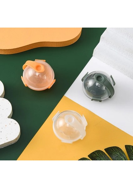 Turuncu Yeni 5cm Yuvarlak Top Buz Küpü Kalıp Dıy Dondurma Yapma Makinesi Plastik Buz Kalıbı Viski Buz Kalıbı Bar Aracı Mutfak Gadget Aksesuarları (Yurt Dışından)